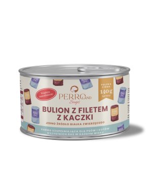 PERROland Soups Bulion z Filetem z Kaczki dla psa i kota 140g