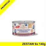 PERROland Soups Bulion z Filetem z Łososia dla psa i kota ZESTAW 6x 140g