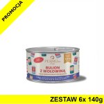 PERROland Soups Bulion z Wołowiną dla psa i kota ZESTAW 6x 140g