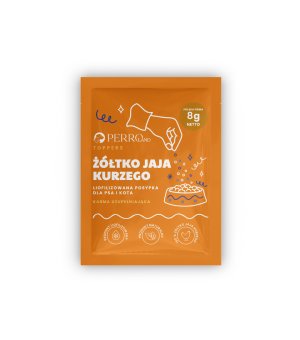 PERROland TOPPERS dla psa i kota Żółtko Jaja Kurzego liofilizowane 8g