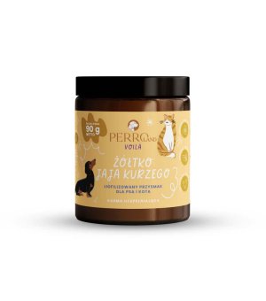 PERROland VOILA przysmak dla psa i kota - liofilizowane Żółtko Jaja Kurzego 90g 
