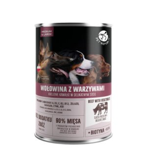 Pet Republic karma mokra dla psa kawałki w sosie z wołowiną i warzywami 1250g