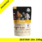 Pet Republic karma mokra dla kota drobno siekany Kurczak w sosie ZESTAW 10x 100g