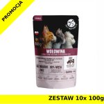 Pet Republic karma mokra dla kotów sterylizowanych drobno siekana Wołowina w sosie ZESTAW 10x 100g