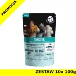 Pet Republic karma mokra dla kotów sterylizowanych drobno siekany Tuńczyk w sosie ZESTAW 10x 100g