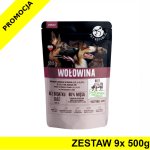 Pet Republic karma mokra dla psa siekana wołowina w sosie ZESTAW 9x 500g