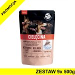 Pet Republic karma mokra dla psa siekana cielęcina w sosie ZESTAW 9x 500g