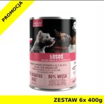 Pet Republic karma mokra dla psa kawałki w sosie z łososiem ZESTAW 6x 400g