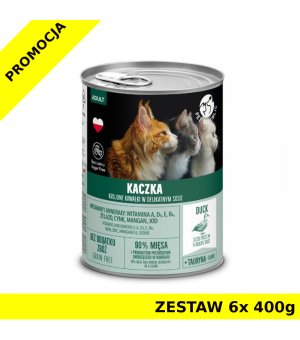 Pet Republic karma mokra dla kota Krojone kawałki Kaczki w sosie ZESTAW 6x 400g