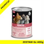 Pet Republic karma mokra dla kota Krojone kawałki Krewetki w sosie ZESTAW 6x 400g