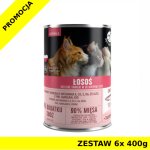 Pet Republic karma mokra dla kotów sterylizowanych drobno siekany Łosoś w sosie ZESTAW 6x 400g