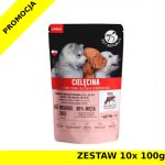 Pet Republic karma mokra dla szczeniąt siekana cielęcina w sosie ZESTAW 10x 100g