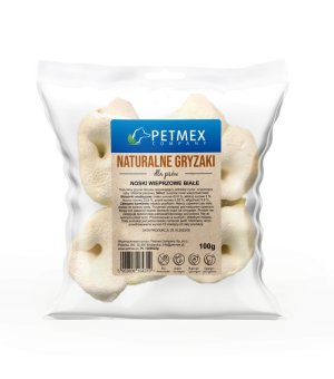 PETMEX Noski wieprzowe białe 100g