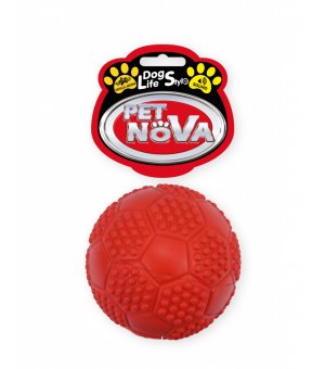 PETNOVA PIŁKA FUTBOLOWA 7CM CZERWONA