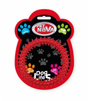 PETNOVA Ringo dental 12,5cm  CZERWONY