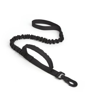 PETNOVA Smycz Tactic czarna - 2,5cm x 100-140cm