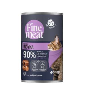 PetRepublic Fine Meat dla kota danie z indyka 400g