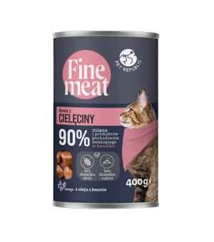 PetRepublic Fine Meat dla kota danie z cielęciny 400g