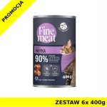 PetRepublic Fine Meat dla kota danie z indyka ZESTAW 6x 400g