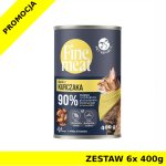 PetRepublic Fine Meat dla kota danie z kurczaka ZESTAW 6x 400g