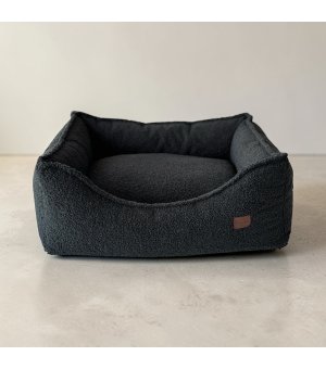 Pieski Dwa Kanapa boucle Czarna XL 80x70cm
