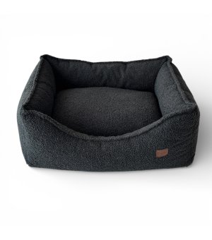 Pieski Dwa Kanapa boucle Czarna XL 80x70cm