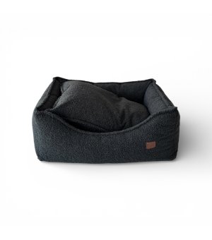 Pieski Dwa Kanapa boucle Czarna XL 80x70cm