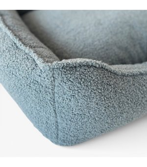 Pieski Dwa Kanapa boucle Niebieska L 70x60cm