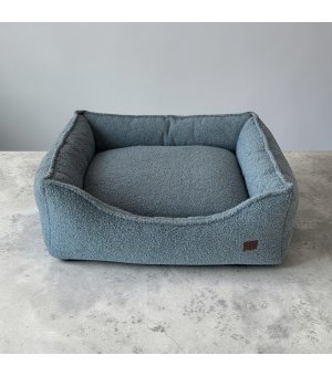 Pieski Dwa Kanapa boucle Niebieska L 70x60cm