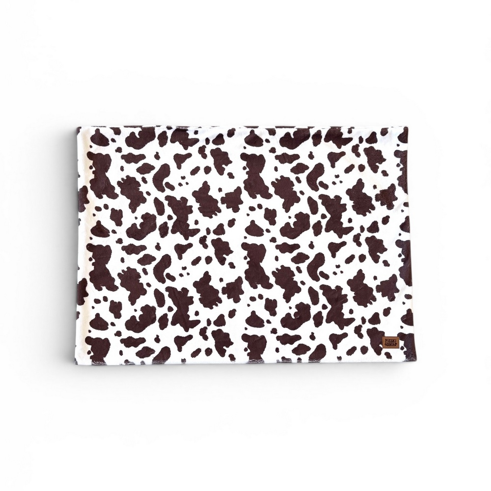 Pieski Dwa Kocyk Moo Brown - Krówka Brązowa 70x50cm
