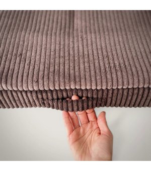 Pieski Dwa Materac z Poduszką Brązowy w prążki XL 100 cm × 80 cm