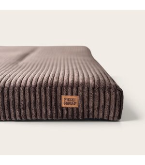 Pieski Dwa Materac z Poduszką Brązowy w prążki XL 100 cm × 80 cm