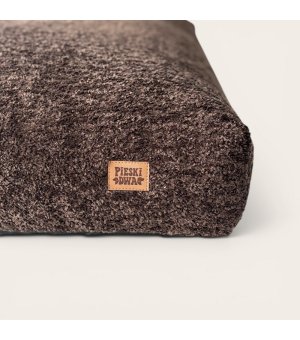 Pieski Dwa Poducha Premium Soft Glow Brązowa  L 85 cm × 70 cm