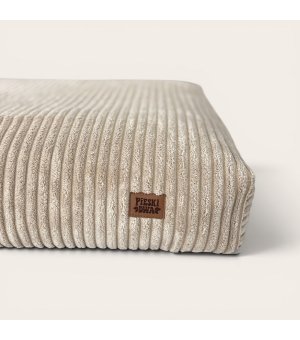 Pieski Dwa Poducha Premium sztruks Jasny Beż S 60 cm × 50 cm