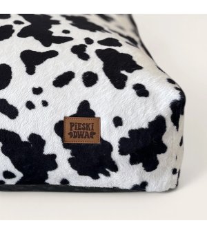 Pieski Dwa Poducha Premium w Łaty Krówka MOO White&Black M 70x60cm