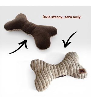 Pieski Dwa Zabawka Węchowa Kostka Duo Beżowy Sztruks & Brąz M 20cm