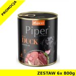 Piper z Kaczka z Gruszką dla psa ZESTAW 6x 800g NOWOŚĆ