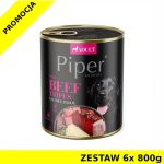 PIPER Z Żołądkami Wołowymi i Burakiem dla psa ZESTAW 6X 800g - NOWOŚĆ