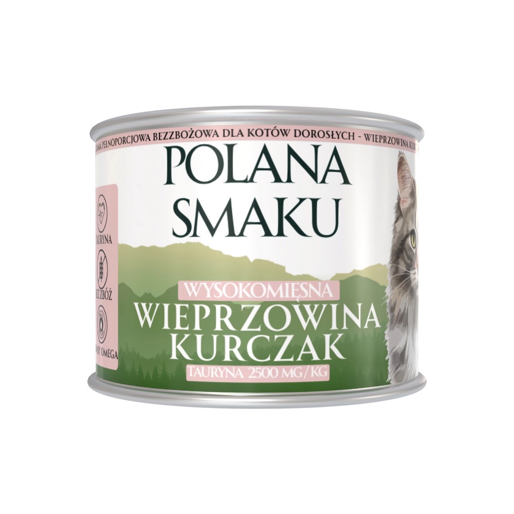 Polana Smaku karma mokra dla kota Wieprzowina i Kurczak 200g