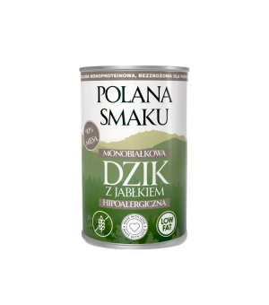 Polana Smaku mokra karma dla psa - Dzik z Jabłkiem 400g