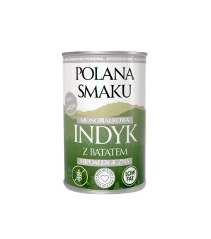 Polana Smaku mokra karma dla psa - Indyk z Batatem 400g