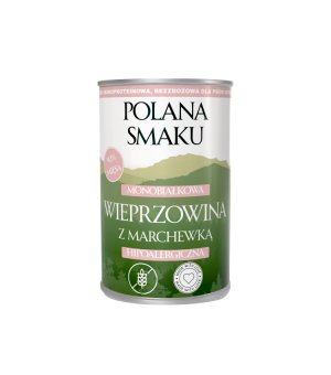 Polana Smaku mokra karma dla psa - Wieprzowina z Marchewką 400g