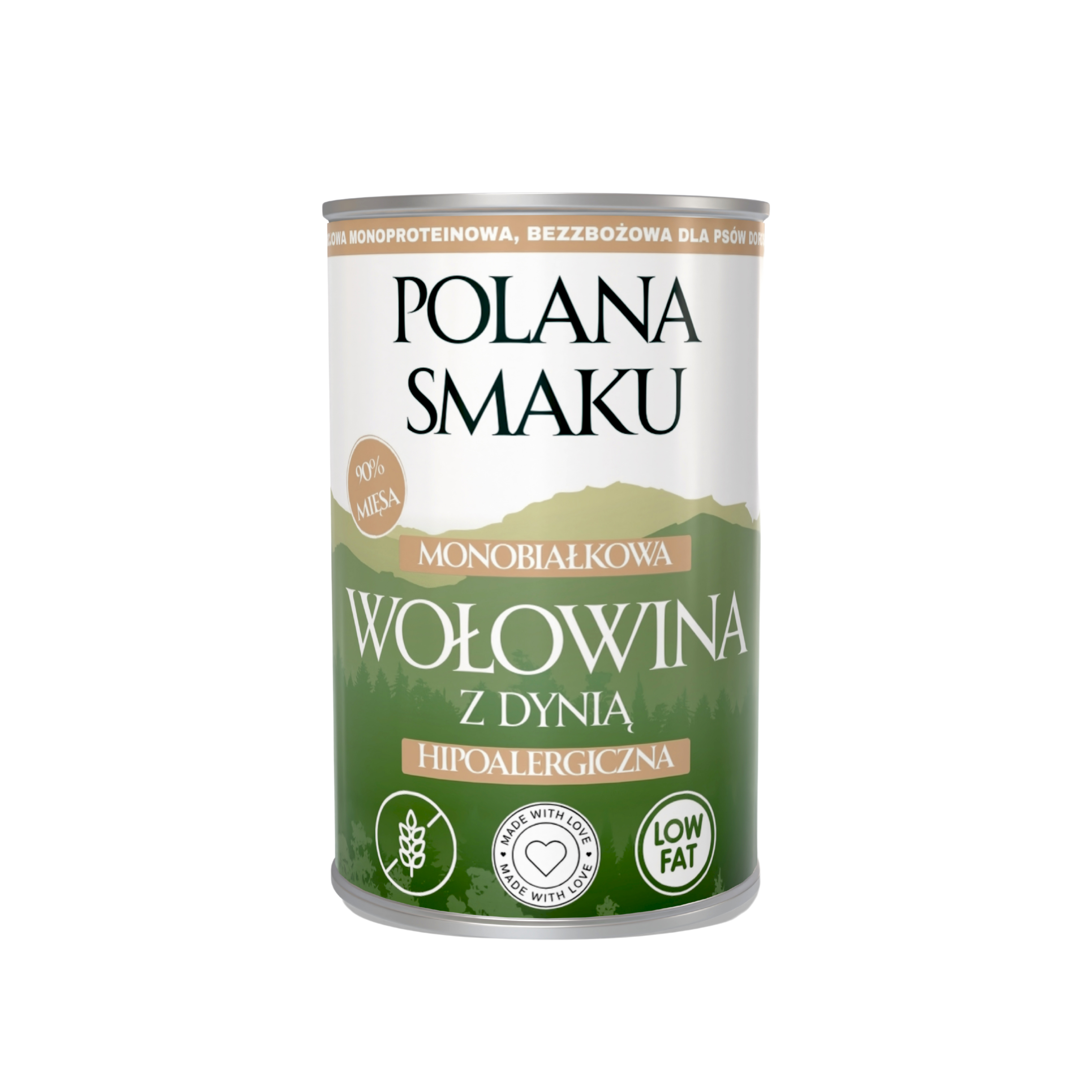 Polana Smaku mokra karma dla psa - Wołowina z Dynią 400g
