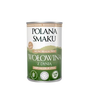 Polana Smaku mokra karma dla psa - Wołowina z Dynią 400g