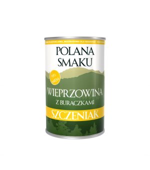 Polana Smaku mokra karma dla szczeniąt - Wieprzowina z Burakiem 400g