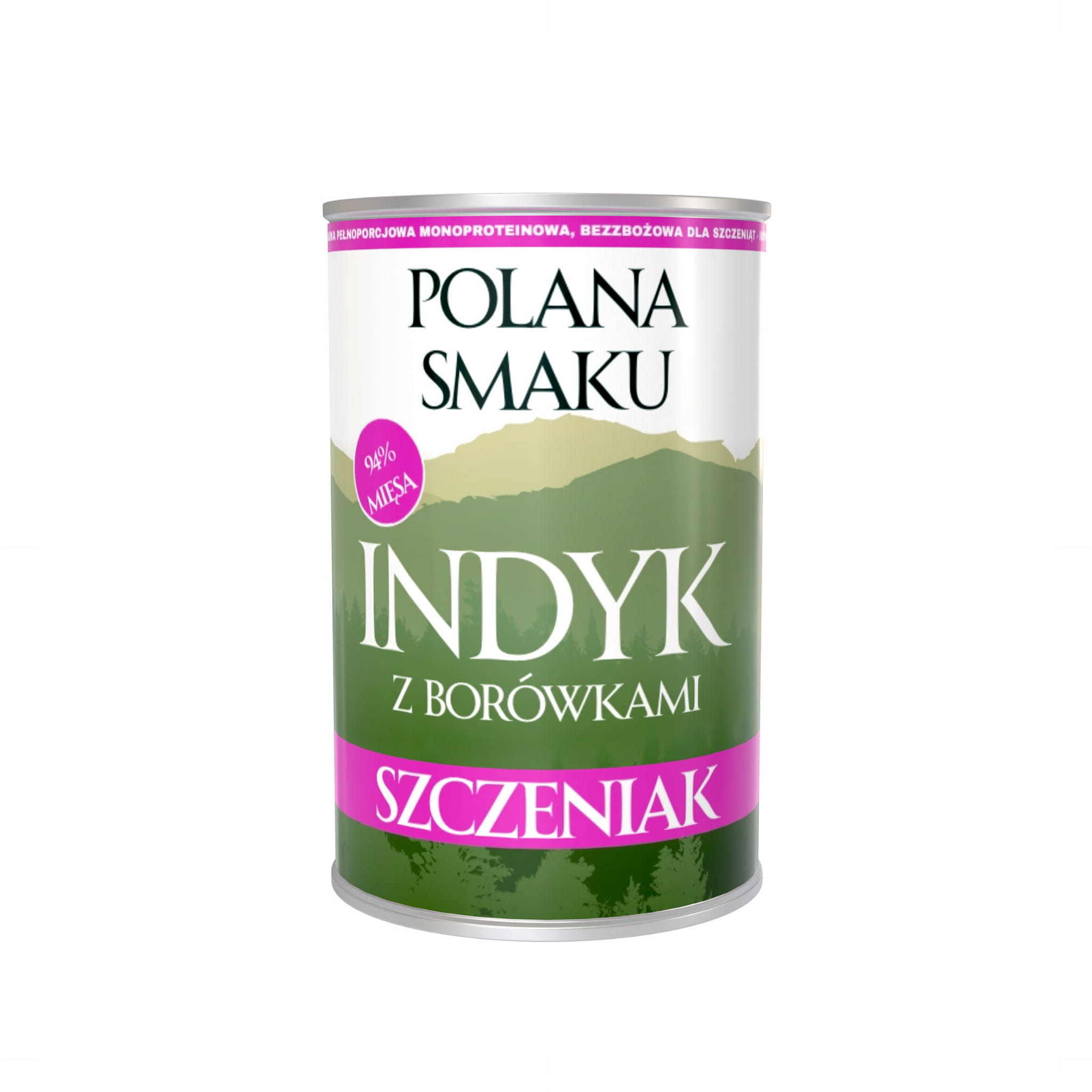 Polana Smaku mokra karma dla szczeniąt - Indyk z Borówkami 400g