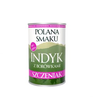 Polana Smaku mokra karma dla szczeniąt - Indyk z Borówkami 400g
