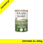 Polana Smaku mokra karma dla psa - Wołowina z Dynią ZESTAW 6x 400g