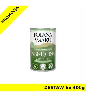Polana Smaku mokra karma dla psa - Jagnięcina z Batatem ZESTAW 6x 400g