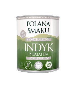 Polana Smaku mokra karma dla psa - Indyk z Batatem 800g